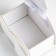 Kashpo wooden "Bunny" 13x7.5x22 cm white
