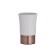 Axentia Riga glass for a bathroom of white smooth ceramics, Ø 8 cm, height 13 cm