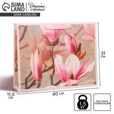 Package Gift Laminated Horizontal, Packaging, Love, L 40 x 31 x 11.5 cm