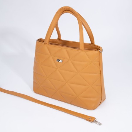 Olivi-tout bag on lightning, mustard color-6