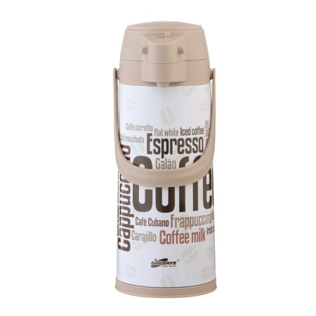 Thermos 1.9 l, with a glass flask, retains heat 12 hours, gray