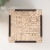 Casket-Cub for painting "Egypt" 10.7x10.7x10.7 cm, plywood 6mm