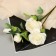 Artificial flowers "bush rose" 67 cm, white