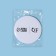 Mirror "QF", d = 7 cm, white color