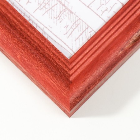 Photo frame pine С20 red 24x30 cm (plastic screen)-1