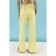 Women's trousers with an ELISEEVA Olesya section, size 44, yellow color