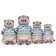 Soft toy "Basik in a striped jacket and pants", 25 cm