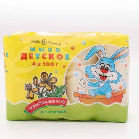 Children's soap Neva cosmetics, with celandine extract, 4 x 100 g-1