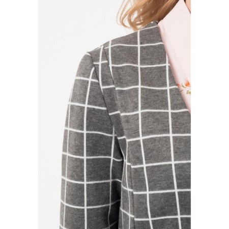 Female jacket, size 42, gray color-2