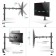 Broat Black Black 10 "-32" Max.8kg Table turn and slope for monitors