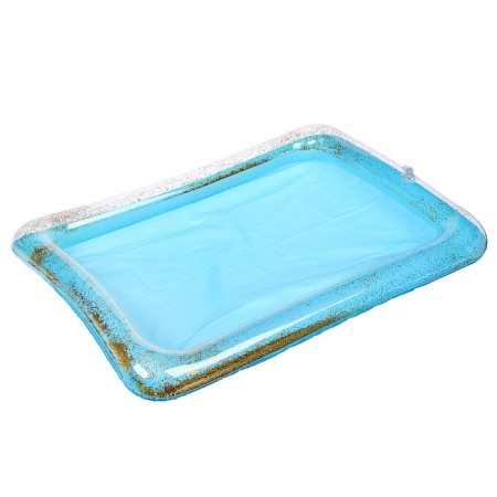 Inflatable sandbox with sparkles, 60x45 cm, blue color-1