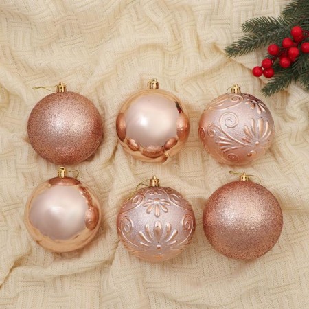 Set of balls plastic D-10 cm, 6 pcs "Amal"