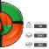 Tubing-vatrushka Onlitop "Standard", case diameter 75 cm, color mix