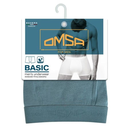 Men's Boxers Omsa 3234, size 46, Cadet Blu color-2