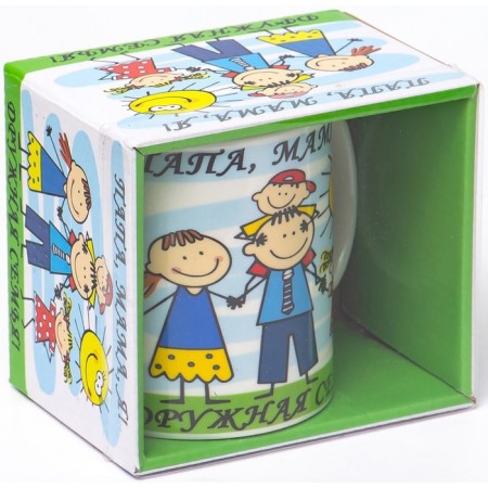 Elrington Mug "Friendly Family", 350 ml-4