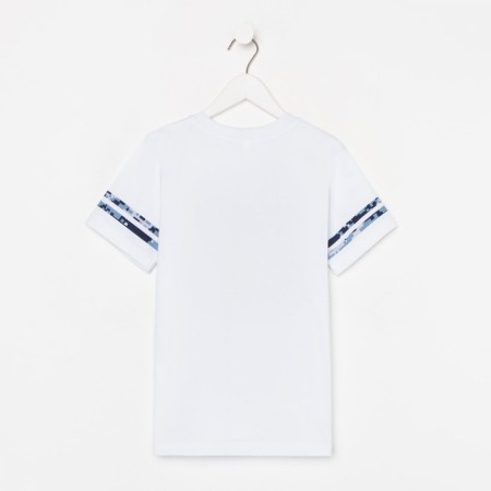 T -shirt for a boy, white color, height 116-2