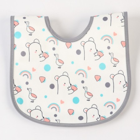 Badion of the children's baby I (packing 10 pcs., Gray edging)-4