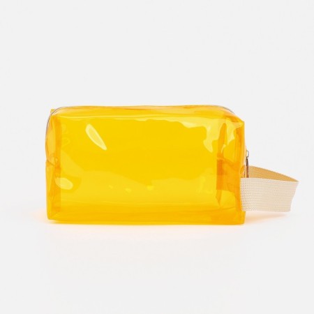Lightning cosmetic bag, yellow color-1