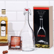 Set for preparing pepper, a bottle of 1 liter, a set of seasonings