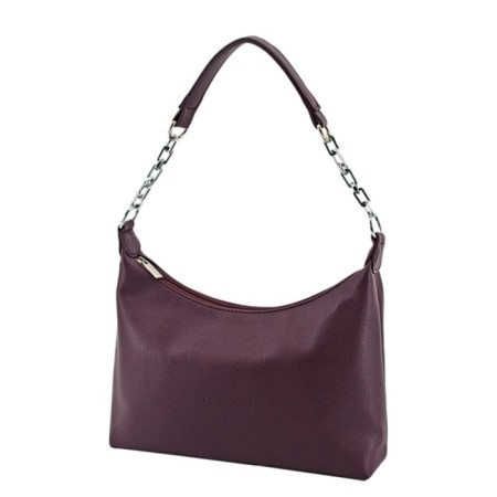 Women's bag B2809-07110, burgundy color, artificial leather, 27x9x16 cm