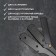 Dangerous razor, shavett, without blades, 13.3 × 21 × 2.8 cm, steel, black color