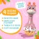 Musical toy "Funny giraffes", sound, light, pink color