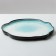Poramine ceramic uneven edge "Blue", 27 cm, blue color