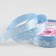 Satin tape "Flowerers", 15 mm × 23 ± 1 m, blue color No. 187