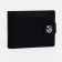 Male purse for magnet, department for bills, for maps, for coins, black color