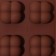 Creolon chocolate form "Creole", silicone, 21 × 10.5 × 2.5 cm, 15 cells, brown color