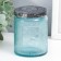 Bank for candles glass with a “flower” lid, cylinder 9x7x7 cm, mix