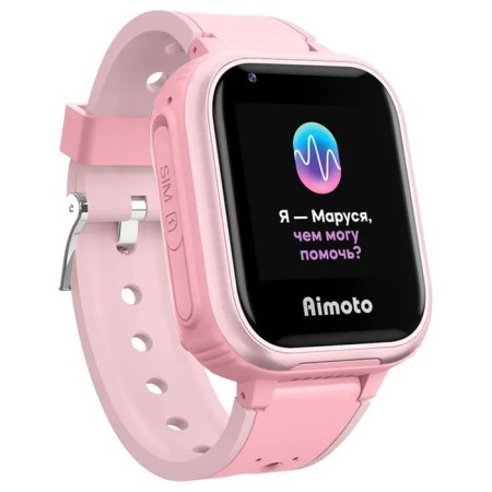 Children's smart hours Aimoto IQ 4G, 1.44 ", GPS, video call, voice assistant Maroussia, pink-2