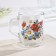 Glass mug "Buketik", 200 ml, mix