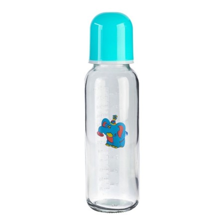 A bottle for feeding, classic throat, glass, medium stream, 240 ml., Mix color-9