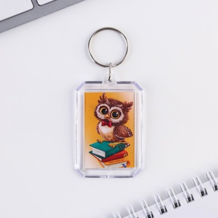 Gift set for graduation keychain and handle-flask "Towards discoveries!"-1
