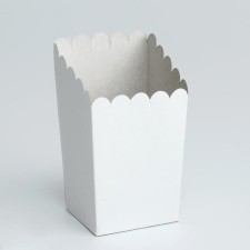 Коробка для картофеля фри "Стакан", белая, 100 г