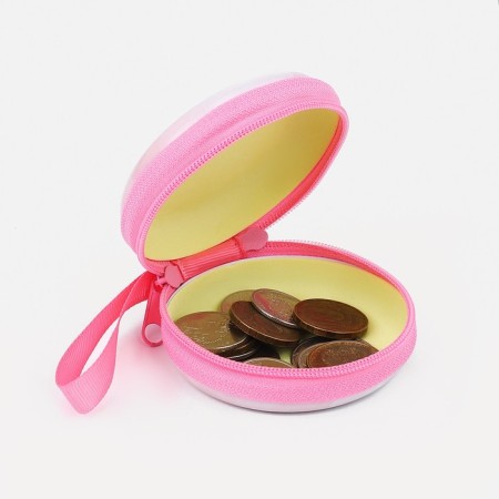 Case for coins/headphones with lightning, pink color-1