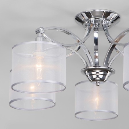 Smart ceiling lamp Fabiola, 40W, E14, 70x70x29.5 cm-1