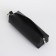 Key of zipper, length 16 cm, ring, carbine, black color