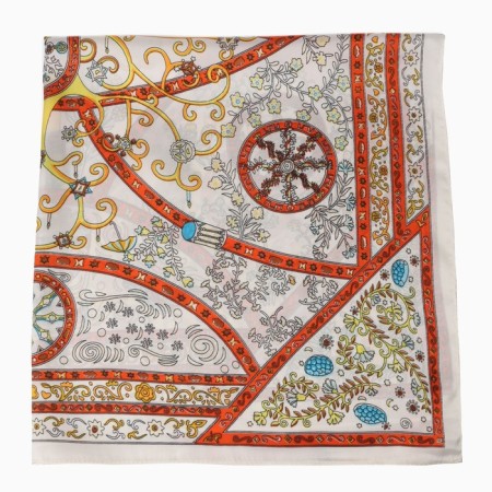 Women's scarf minku rr 70*70 cm, col. white-2