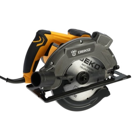 The circular DEKO DKCS1800-190 Laser, 1800 W, 190 mm, laser pointer, 5000 rpm of/min-1