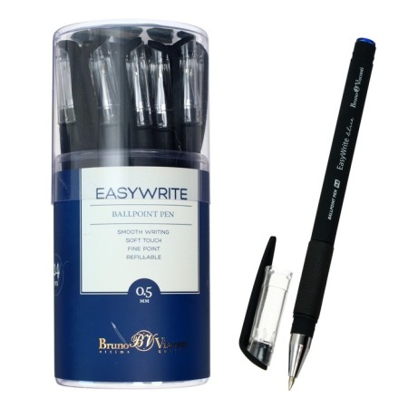 Ballpoint pen Easywrite Black, node 0.5 mm, blue ink, matte case Silk Touch