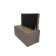 Puff with a lid and weighting, 800 × 400 × 420 mm, Bahama mitch, Ash color