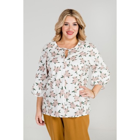 Female blouse, size 52, white color