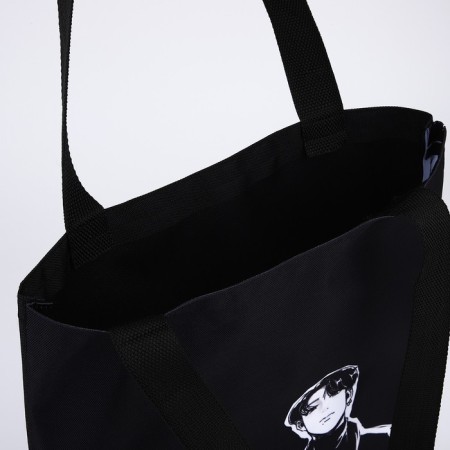Bag Schoper "Korea", 35x0.5x40 cm, department without lightning, without lining, black-4