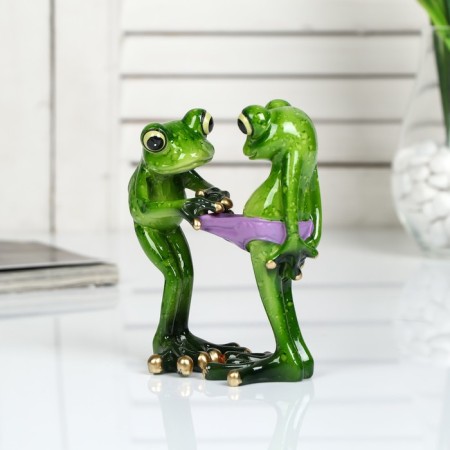 Souvenir Polystone Lac "Frog - let's meet" 14x11x6.5 cm-1