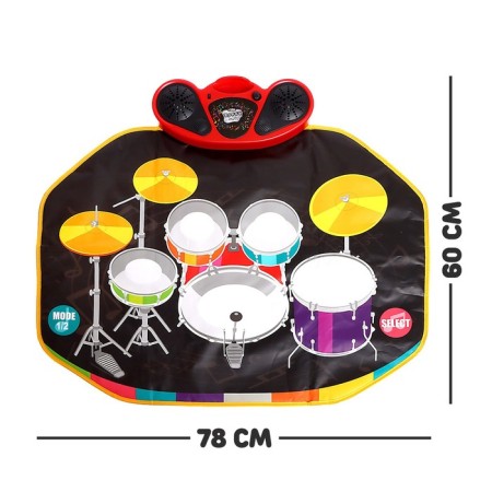 Musical rug "Drummer installation", 78 × 60 cm-1