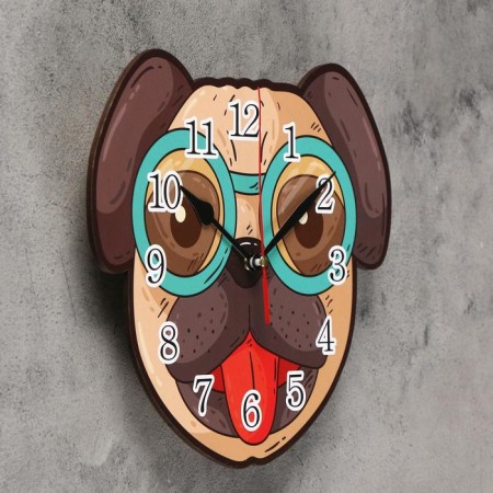 Watch Wall children's "dog", smooth move, 24 x 24 cm-2