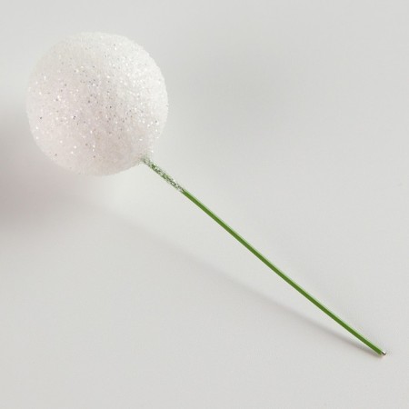 Figure for crafts and decor on the Shar wire, set of 15 pcs., Size 1 pc. - 3 × 9 cm, white color-1