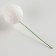 Figure for crafts and decor on the Shar wire, set of 15 pcs., Size 1 pc. - 3 × 9 cm, white color